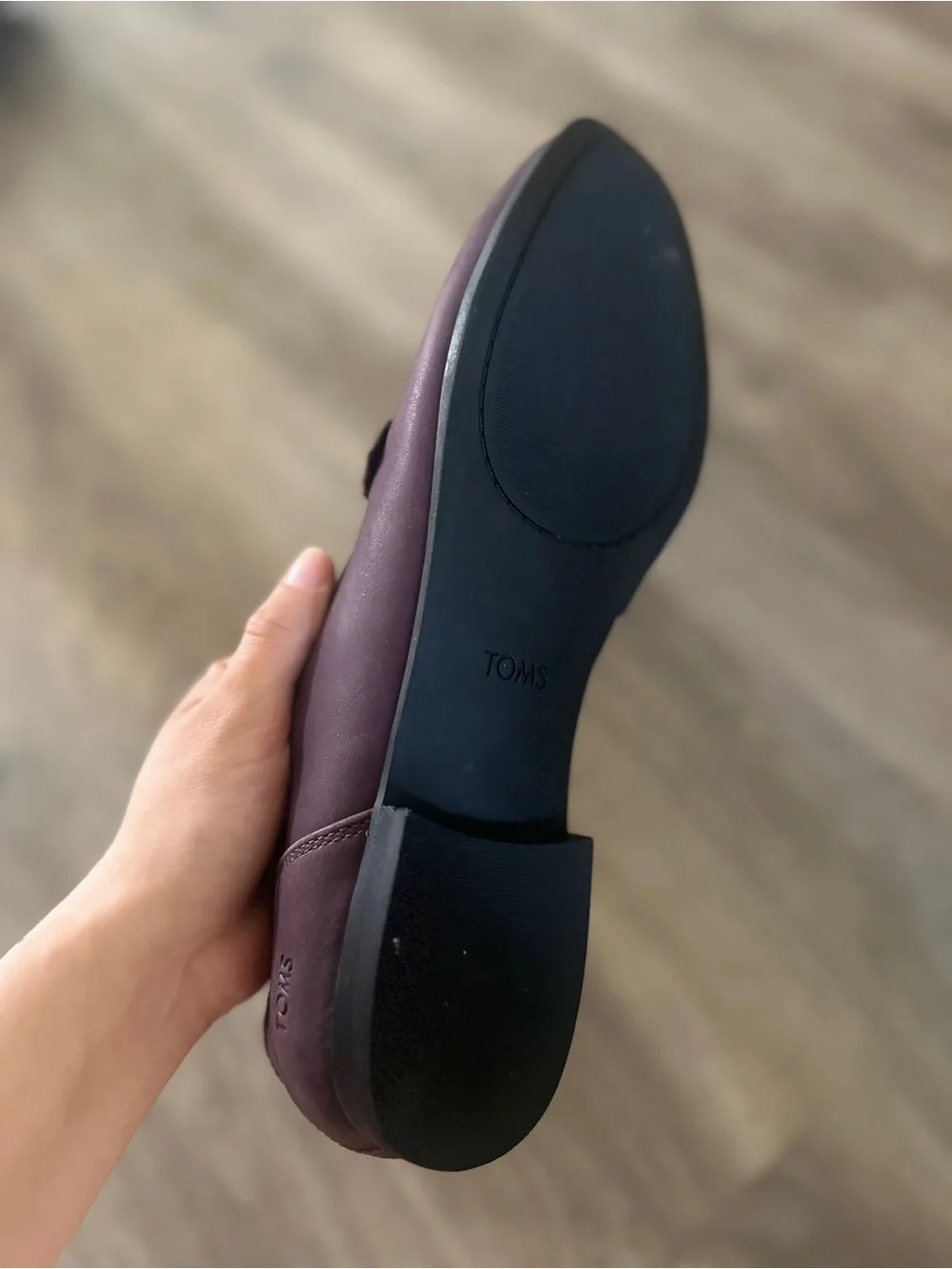 TOMS Men's Deep Burgundy Slip-On Penny Loafers